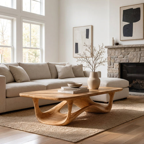 Contemporary Sculptural Coffee Table For Living Room