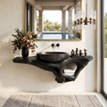 Mid Century Live Edge Vanity Bathroom Decor Accents
