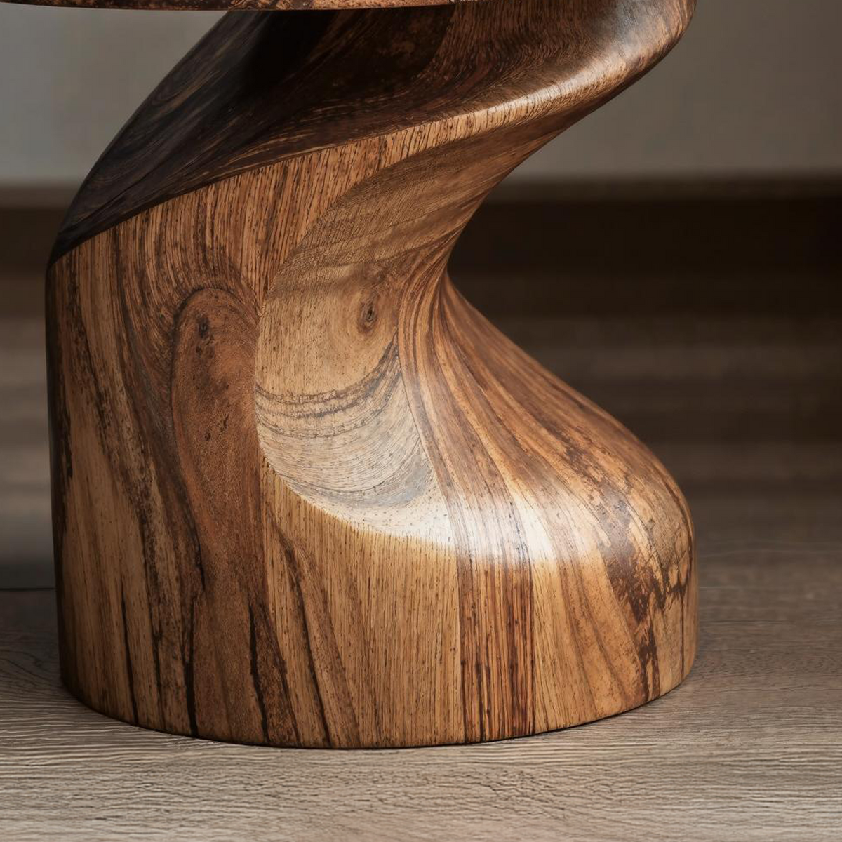 Handcrafted Wood End Table For Natural And Cozy Touch